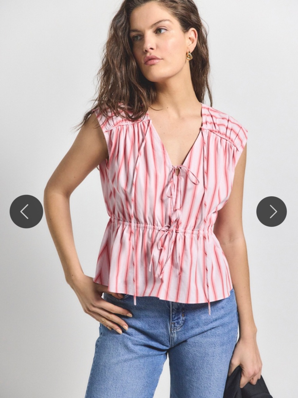 NWT - Derek Lam Double Tie Top